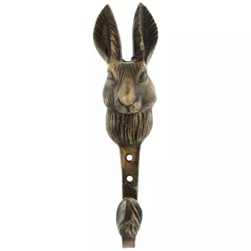 (2) Rabbit Metal Wall Hook